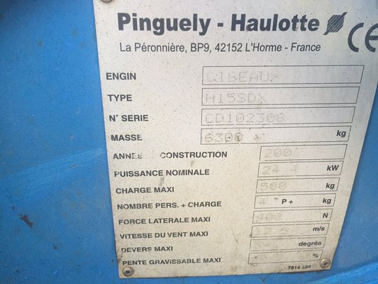 Nacelles ciseaux Haulotte H15SDX