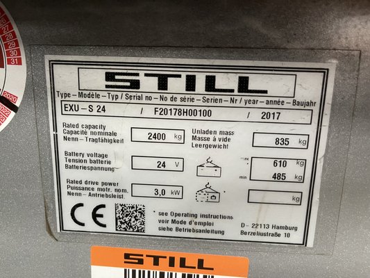 Transpalette électrique STILL EXUS 24