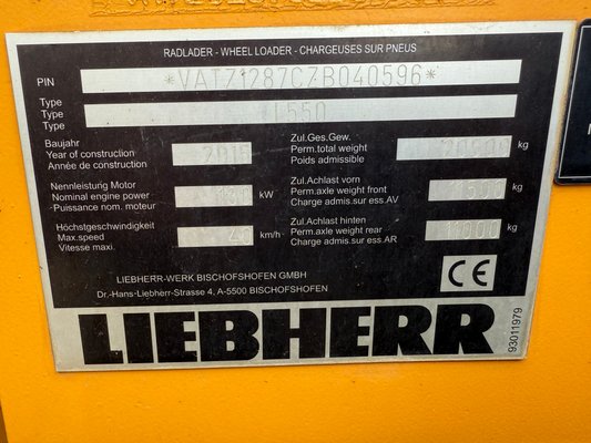 Chargeuse sur pneus Liebherr M550