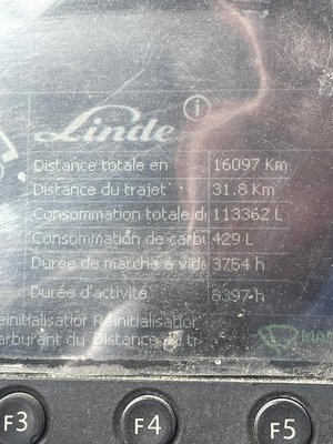 Chariot porte conteneurs vide Linde C4531