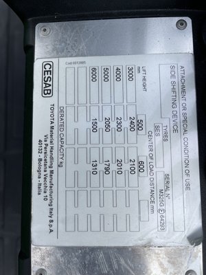 Chariot élévateur gaz CESAB M325