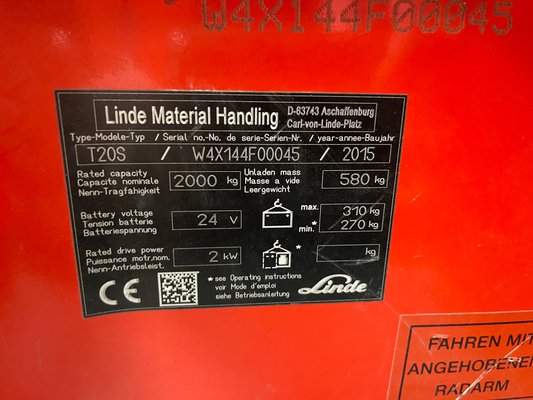 Unknown range 256 Linde T20S