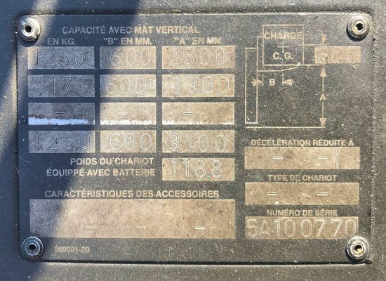 Gerbeur électrique Crown WE2000-1.25TL