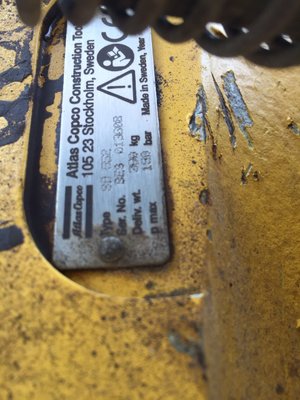 Marteau hydraulique Atlas Copco SB552